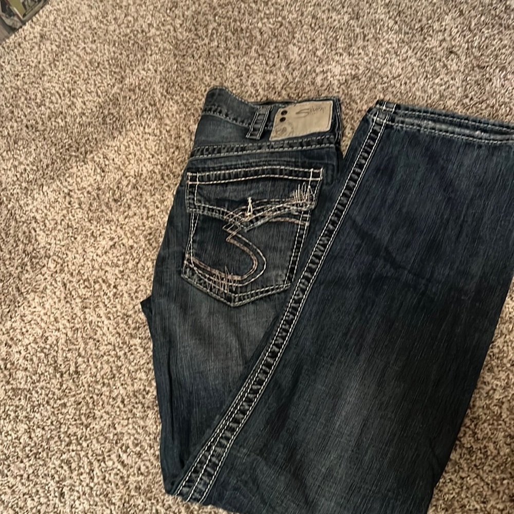 Men’s Silver Jeans 32x34 Zac